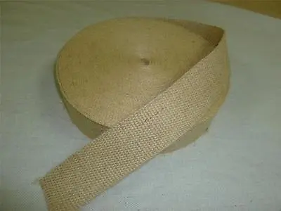 10 Metre Roll Of HESSIAN JUTE UPHOLSTERY WEBBING ~ 50mm / 2  • £7.99