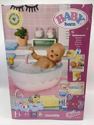 Baby Born Bathtub With Squirting Duck & Working Shower Head 3+ Year New BNWT • £39.99