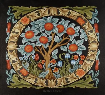 28  WALL JACQ. WOVEN MEDIEVAL TAPESTRY Orange Tree WILLIAM MORRIS ANTIQUE DECOR • $50.99