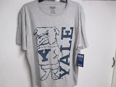 Yale University Bulldogs Brand Mens Soft T Shirt (xl) Nwt Gray W/awesome Logo! • $14.99