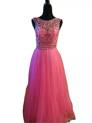 Morilee Madeline Gardner Hot Pink Dress Size Zero • $100