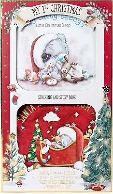 Me To You Tiny Tatty Teddy My First Christmas Stocking And Story Book Gift Set • £12