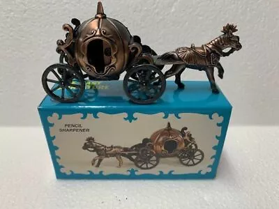 Cinderella Carriage Bronze Die Cast Metal Collectible Pencil Sharpener New / Box • $7.95