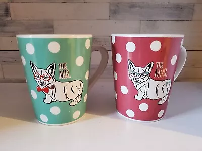 MR MRS Corgi Mugs 14oz Coffee/Tea Mug Set By American Atelier FUR Baby • $9.99