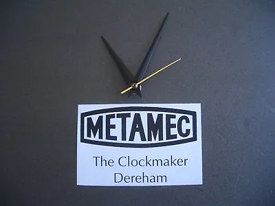 £4.95 • Buy Vintage Metamec Wall Clock Spares - 1970's Original Clock Hands Set Black & Gold