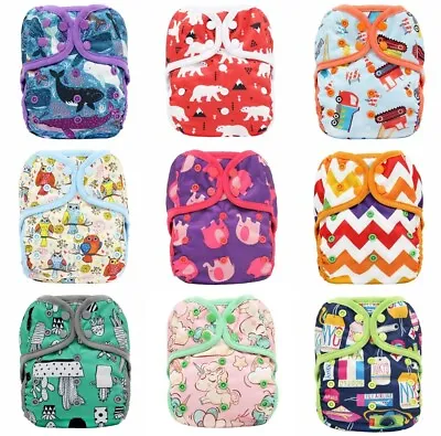 One Size Double Gussets Waterproof Cloth Nappy Cover Wrap Nappy Pilcher Pilchers • $79.99
