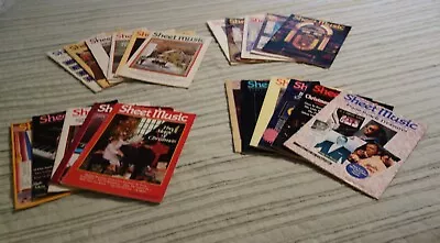 Lot Of 22 Vintage Sheet Music Magazine 1989 Through 1992 Standard Piano Edition • $12