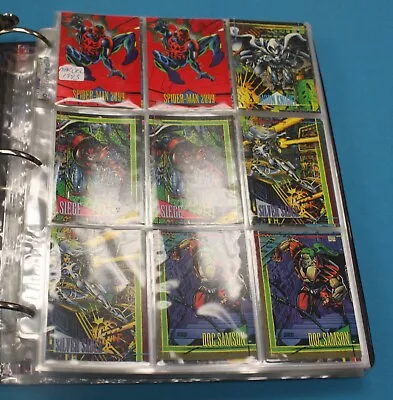 Collection Binder 162- 1993 Marvel Spider-man 225- 1994 Fleer Ultra X-men • $150