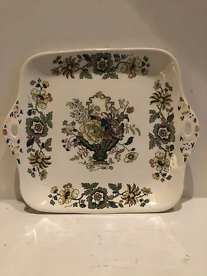 Vintage Mason’s Patent Ironstone Strathmore England C 4897 Floral Square Platter • $25