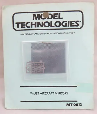 MODEL TECHNOLOGIES Jet Aircraft Mirrors  MT0012 1/72 Photo Etch • $3.88