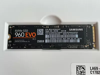 Samsung 250GB 960 Evo NVMe PCIe 3D V-NAND Solid State Drive/SSD MZ-V6E250 • £40
