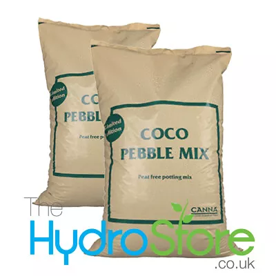 Canna Coco Pebble Mix 50 Litres 60/40 Growing Media Soil Coir Clay Balls 2 BAGS • £45.50