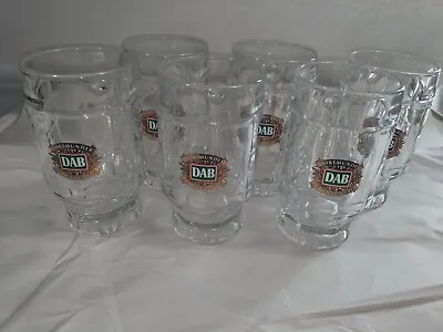 DORTMUNDER ACTIEN BRAUEREI (DAB) BEER MUG GLASS Set Of (6) -very Clean- • $15.49