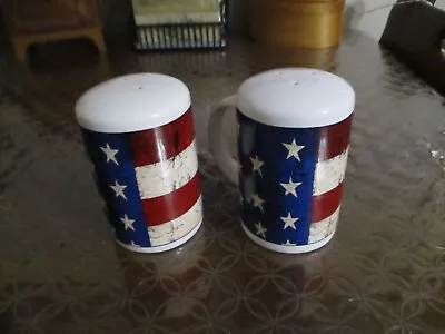 Sakura Ny Warren Kimble Colonial Americana Salt And Pepper Shakers-exc • $10