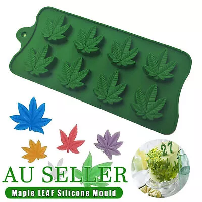 8 Maple Leaf Silicone Mold Baking Moulds For Mousse Cake Fondant Chocolate Candy • $6.97