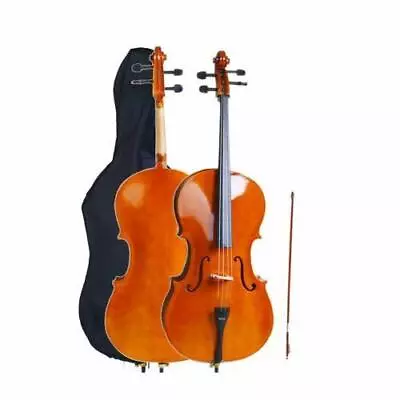 Hot Sale High Quality 4/4 Full Size BassWood Cello Set Professional With Bag • $158.99
