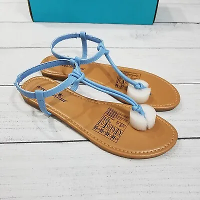 Montego Bay Club Meade Knot Thong Sandals Women's Size 9 - Blue • $15.99