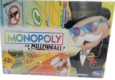 Monopoly For Millennials Millenials Millenial Edition Board Game Factory Sealed • $17
