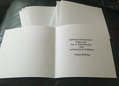 £2.25 • Buy Pack Of 15  6  X 6   Friend Birthday Inserts For Card Making