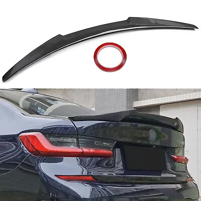 For 2019-2022 BMW G20 3 Series 330i M4 Real Carbon Fiber Rear Trunk Spoiler Wing • $109.90