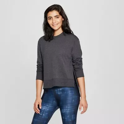 JoyLab Women's Cozy Layering Charcoal Heather Sweatshirt (MLXL) NEW • $9.99