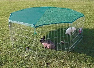 EXTRA Large 8 Panel Dog Puppy Rabbit Cage Run Play Pen Guinea Enclosure 6X6 FT • £10