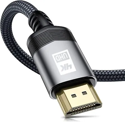 4K HDMI Cable 20M AviBrex HDMI 2.0 Cable High Speed 18Gbps Nylon Braided A260 • £12.99