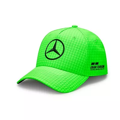 Mercedes AMG Petronas Lewis Hamilton Silverstone GP Volt Green Baseball Cap • £23.90