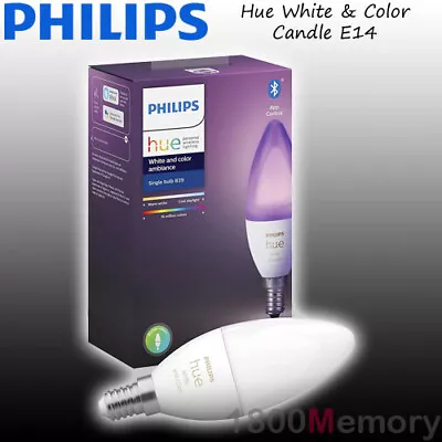 $99 • Buy Philips Hue White & Color Ambiance Candle Edison Screw E14 LED Bulb WiFi 240V