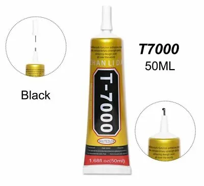 $5.95 • Buy T-7000 Glue 50ml Craft Permanent Adhesive Jewelry Crystal Precision Tip BLACK
