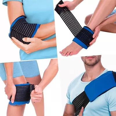 Reusable Gel Ice Packs For Injuries - Hot Cold Gel Packs & Wraps For Pain Relief • £25