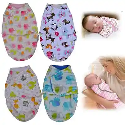 NewBorn Swaddle Swaddling Baby Girl Boy Snuggle Wrap Blanket Bedding Soft Feel • £6.90