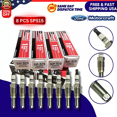 8PCS OEM Platinum Spark Plugs SP-515 For Motorcraft Ford F150 5.4L PZH14F SP515 • $200