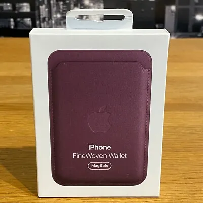 Apple IPhone FineWoven Mulberry Wallet MagSafe IPhone 15 14 13 12 Pro Mini Max • £35.99