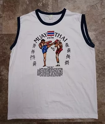 New Unworn Muay Thai Kick Boxer Martial Arts Tank Top Shirt Size XL 23  X 30  DS • $19.99