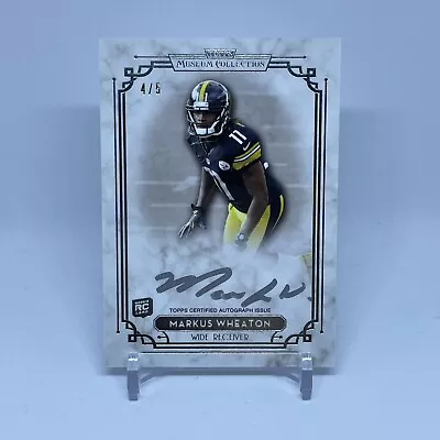 2013 Topps Museum Collection Markus Wheaton Signature Series Silver Ink Auto 4/5 • $9.99