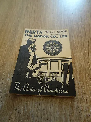£24 • Buy Rare Vintage Nordor `the Choice Of Champions` Darts Rule Book - Free P&p