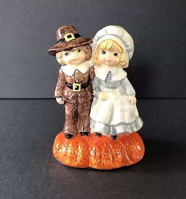 Vintage Pilgrim Couple Figurine Japan • $15