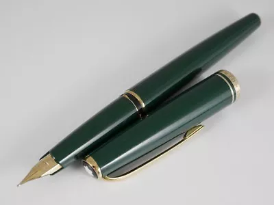 Montblanc Generation Green GT Fountain Pen EF (used) FREE SHIPPING WORLDWIDE • $239