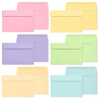A4 Envelopes 48-Pack Colored Envelopes 4x6 Envelopes For Invitations Pastel C • $12.29