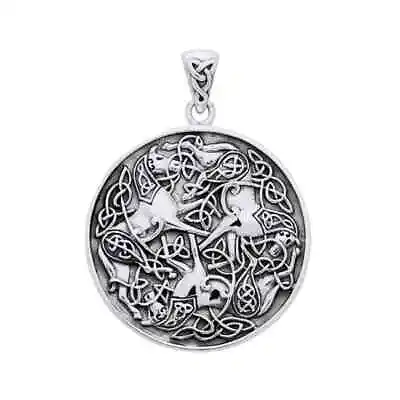  Celtic Triple Horse Pendant .925 Sterling Silver By Peter Stone Fine Jewelry • $202.28