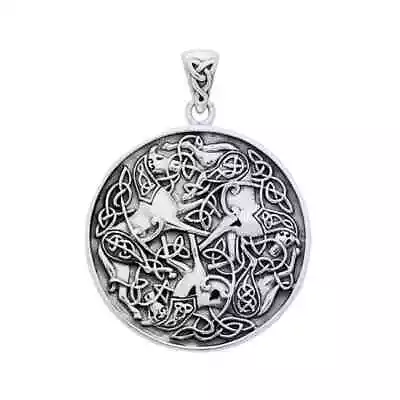 Celtic Triple Horse Pendant .925 Sterling Silver By Peter Stone Fine Jewelry • $199.88