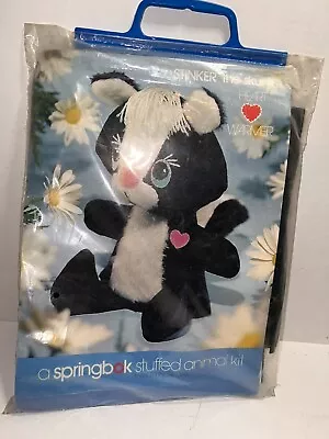 Vintage Heart-Warmer Designs Stuffed Animal Kit Stinker The Skunk Craft Kit NOS • $20