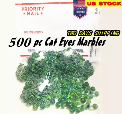 Lot Of Approximately 500 Glass Marbles 6 Lbs Glass 5/8  16mm Bulk Wholesale Toy • $17.99