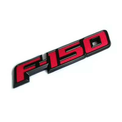 1x OEM F-150 Rear Tailgate Emblem Fits F150 Red Black 3D F 09-14 CL3Z-9942528-A • $18.84
