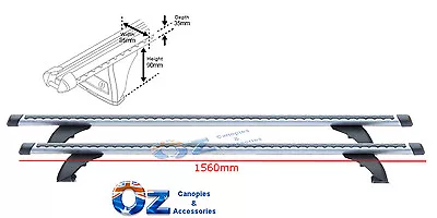 1560mm FOR TOYOTA Hilux SR SR5 Roof Racks Whispbar HD Roof Rack Crossbars Pair • $399