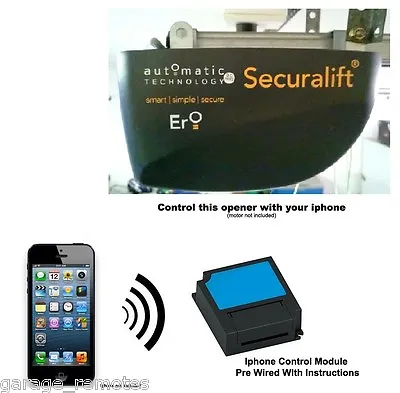 Iphone Remote Control Your ATA GDO-11v1 Securalift Ero Garage Door Opener Ptx5v2 • $99.99