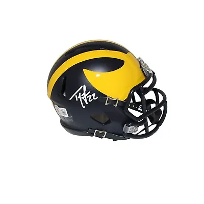 Ty Law Autographed/Signed Michigan Wolverines Mini Helmet Beckett 42364 • $119.99