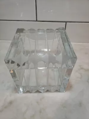 NIB Mikasa Diamond Cube Crystal Box.   Vintage • $60