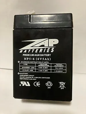 6V 5AH Battery  AGM/SLA Deep Cycle - Same As 6V 4Ah 4.5Ah 5Ah Fast Post • $11.99